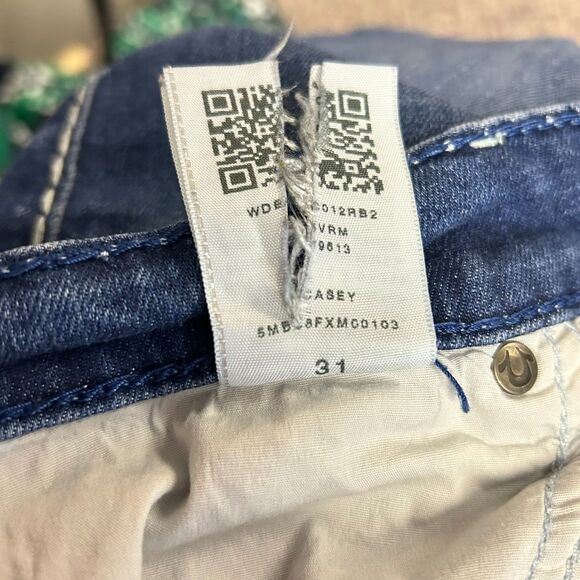 True Religion Casey Blue Medium Wash Lower Rise Skinny Jeans Size 31 - Picture 9 of 16